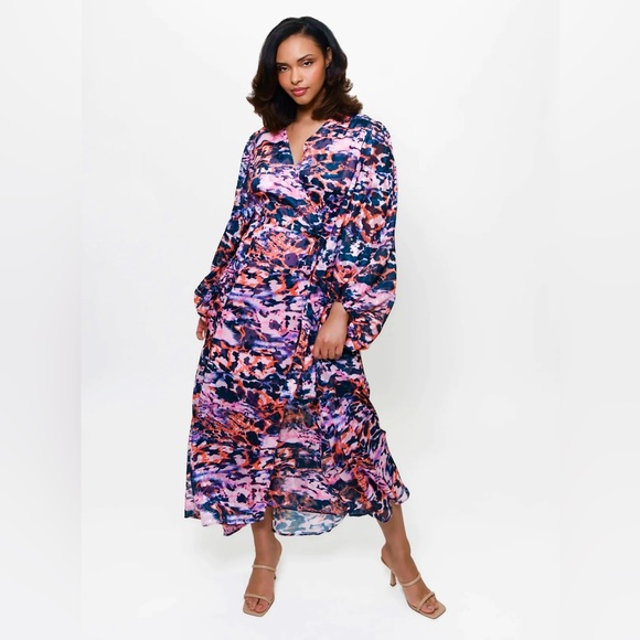 Hutch Lindie Full Sleeve Maxi Wrap Dress - Picture 9 of 9